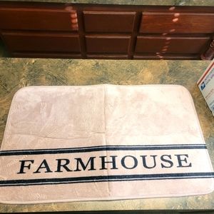Farmhouse Microfiber memory foam Bath Mat Rustic Western